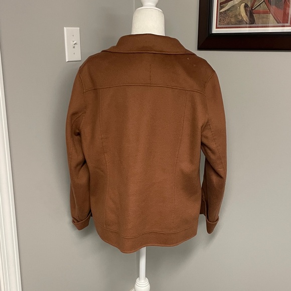Neiman Marcus Cashmere Collection Womens Jacket Blazer Brown Mocha Size XL - Picture 3 of 6